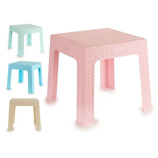 MESA PLASTICO INFANTIL RATTAN SURT.